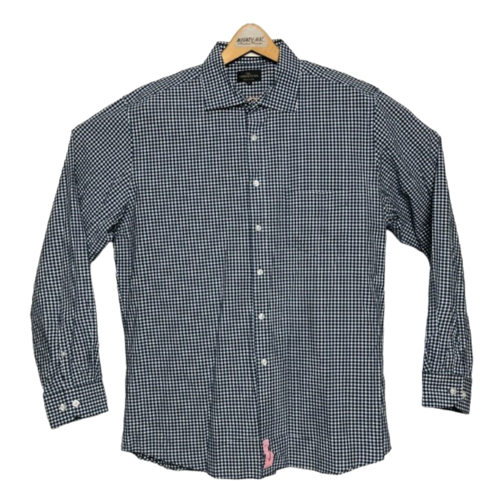 Rodd & Gunn Green White & Blue Plaid L/S Cotton Btn Down W/ Pocket Mens Size Xl